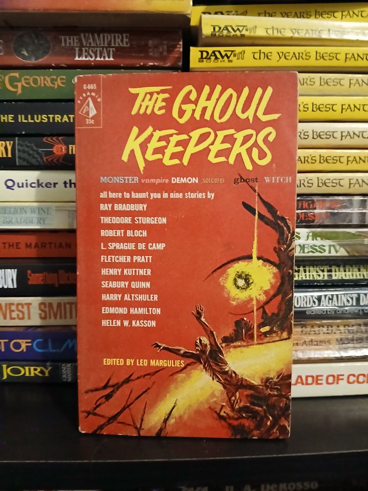 A physical copy of 'The Ghoul Keepers', a Horroe anthology edited by Leo Margulies.