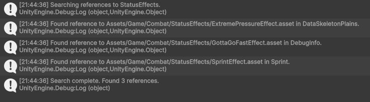 Some log outputs from the described tool.
