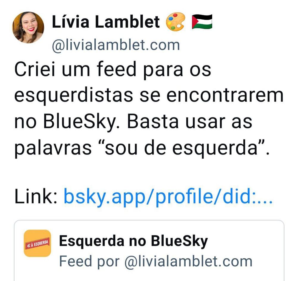 Nasci, sou e morrerei esquerda!!