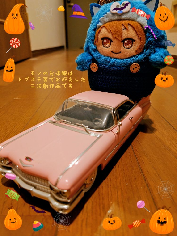 ピンクキャデラックに乗ってルンルン♬のモンつなさんです。