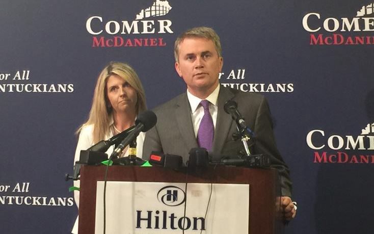 In a letter to The Courier-Journal, Marilyn Thomas said Comer hit her and drove her to a medical clinic to receive an abortion.