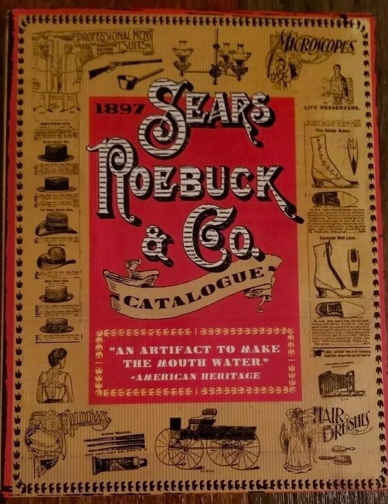 A picture of the old Sears and roebuck catalog.