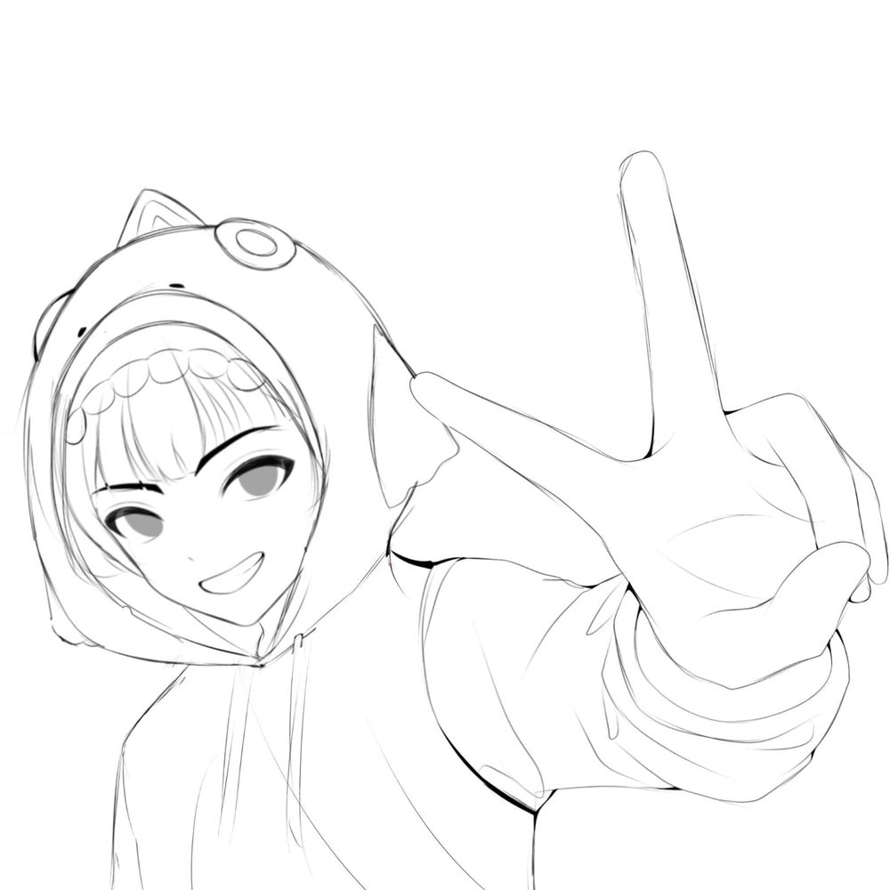 Anime, animeart, animeOC, sketch