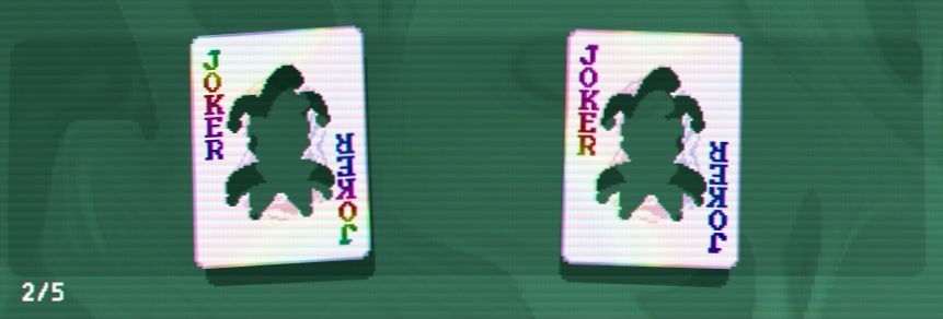 2 polychrome stencil jokers 