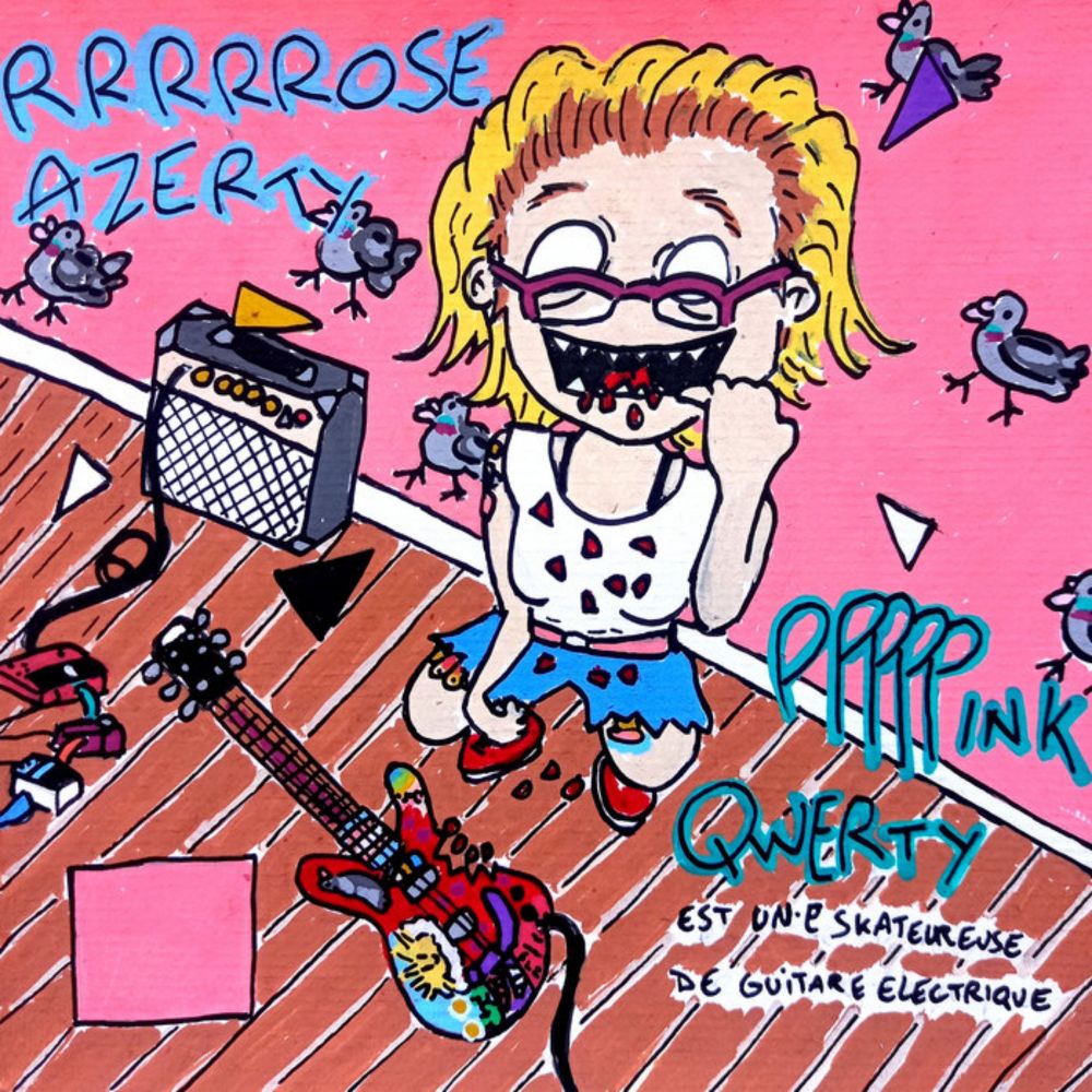 PPPPPINK QWERTY est un·e skateureuse de guitare, by Rrrrrose Azerty