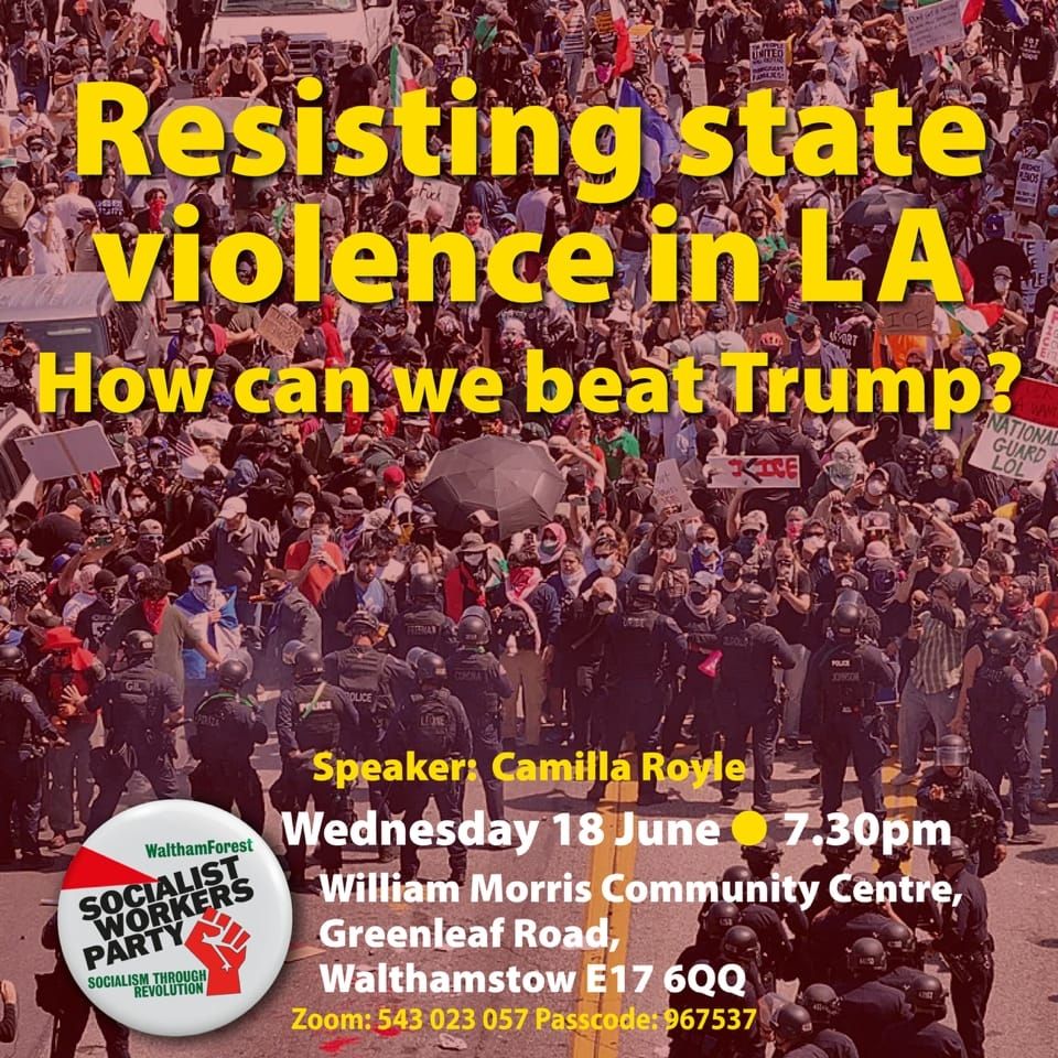 Photo of mass protest in LA