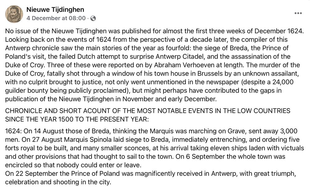 Translation of text from a 17th-century chronicle