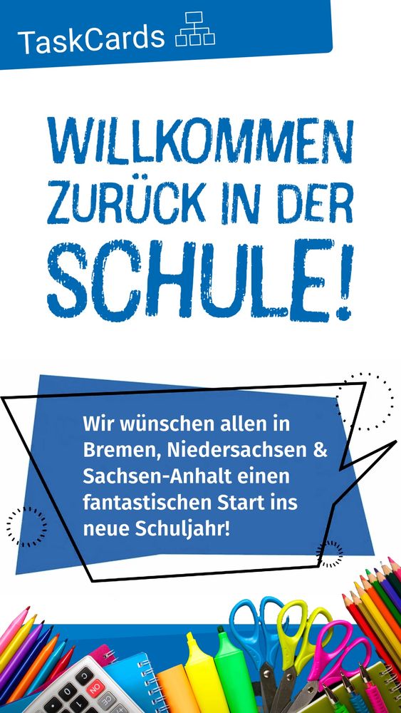 Willkommen zurück in der Schule, #Bremen #Niedersachsen  und #SachsenAnhalt ! Wir wünschen allen einen fantastischen Start ins neue Schuljahr!
 Viel Erfolg und viele tolle Momente im neuen Schuljahr!