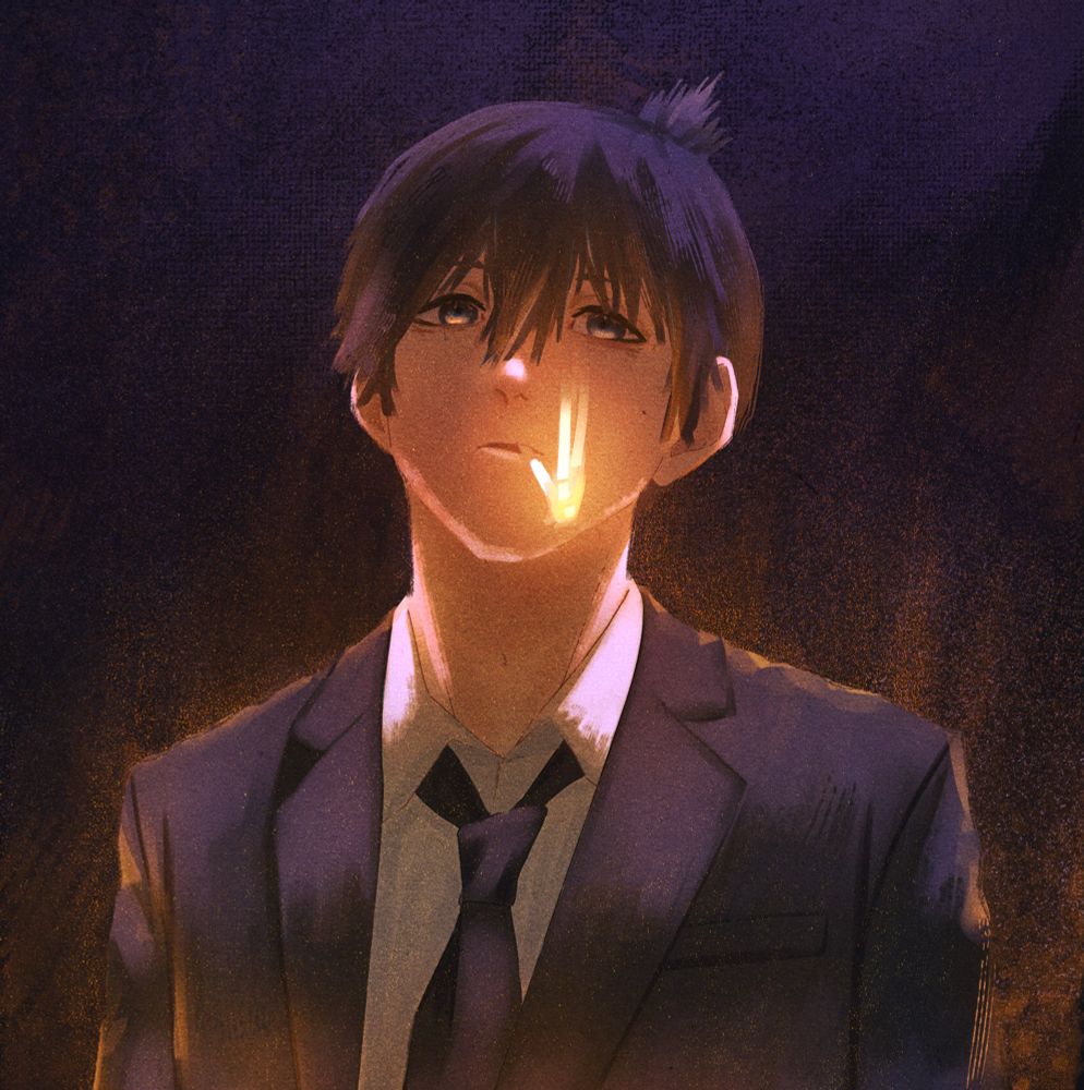 Hayakawa Aki from Chainsaw Man, painted by itsukaonline.