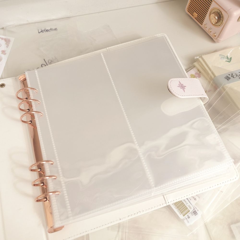 Sample of A5 binder for sticker and photocard organization