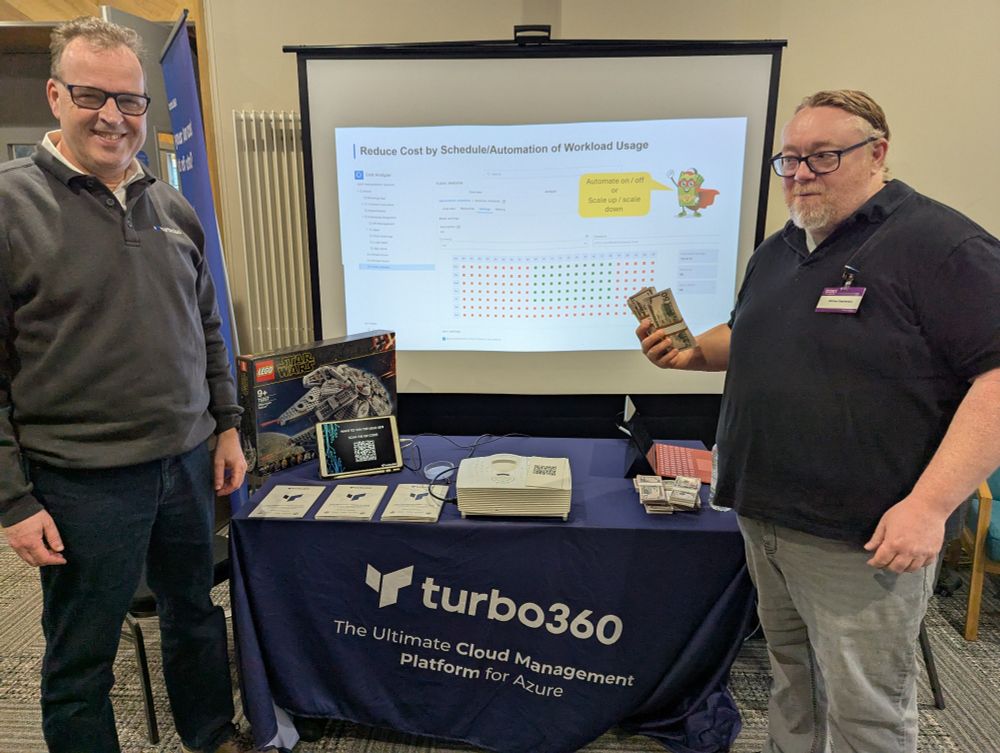 Lex and Mike at the #Turbo360 stand at #DDDNorth! 