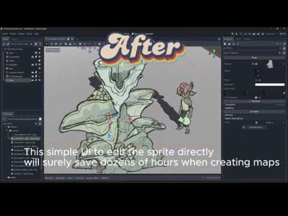 Devlog 2024-06-26 - UI Tool for level building Godot4 - change sprites colors and size easily