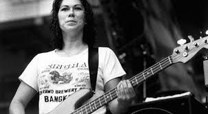 Kim Deal picking em up a laying em down 