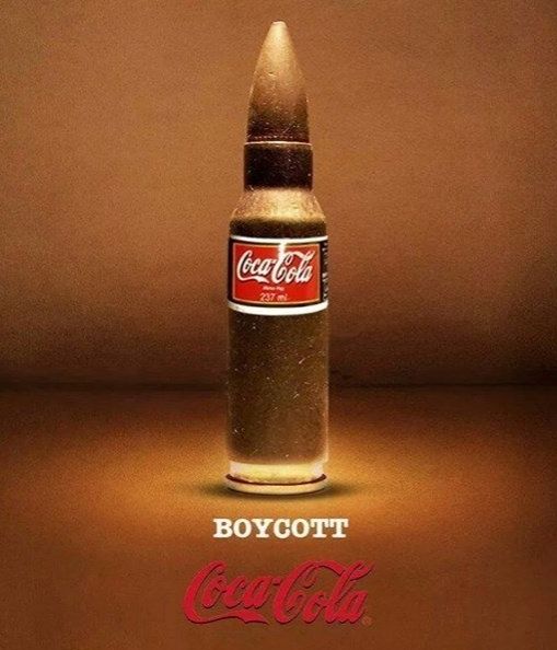 Una botella de cocacola con forma de proyectil