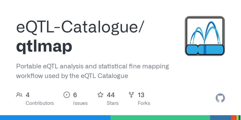 GitHub - eQTL-Catalogue/qtlmap: Portable eQTL analysis and statistical fine mapping workflow used by the eQTL Catalogue