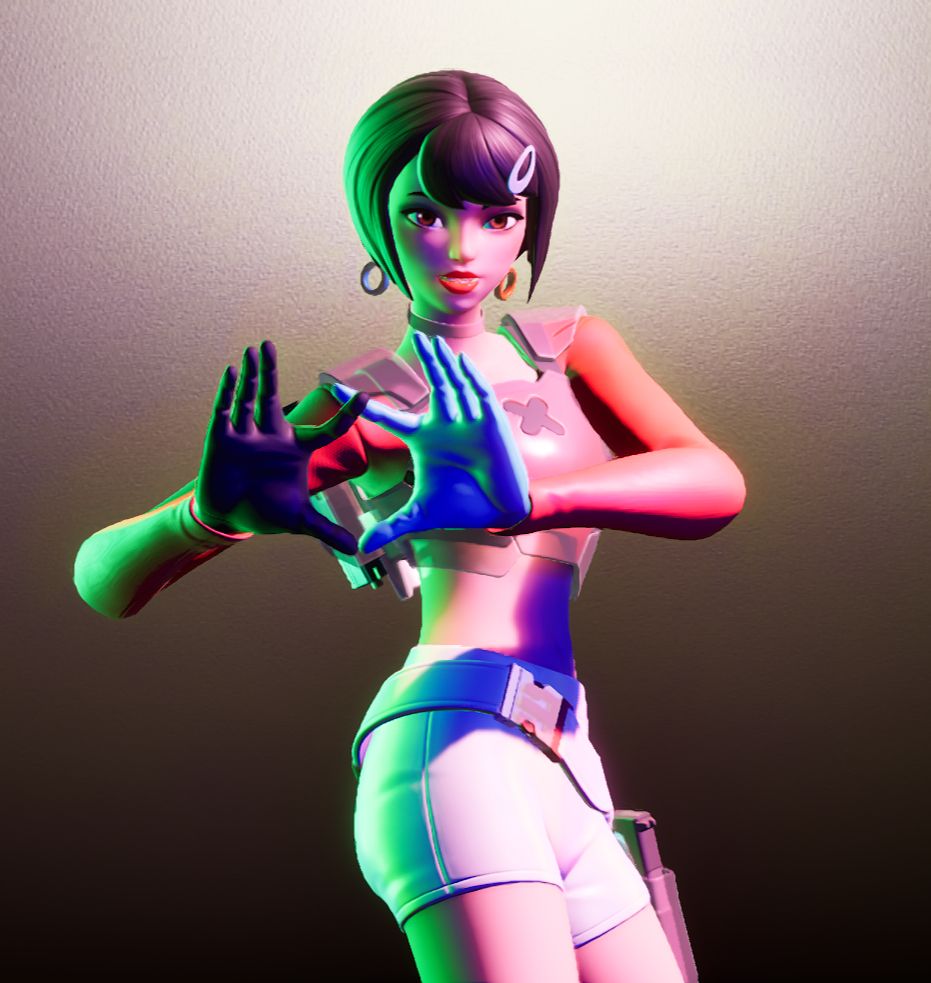 Evie X performing the XO (But Only If You Say Yes) emote.