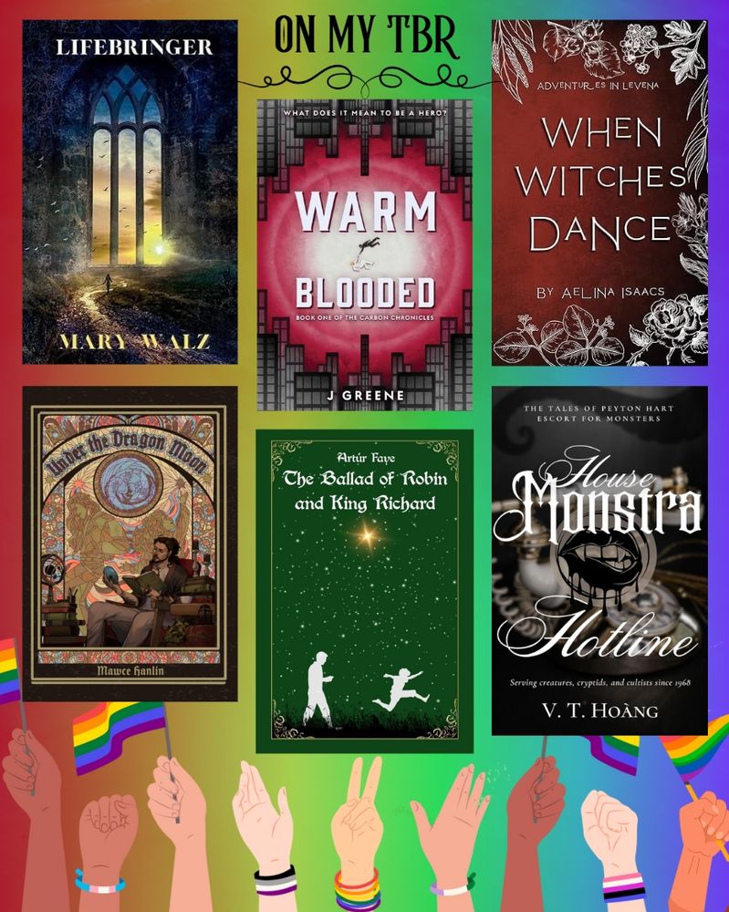 ☀️ Lifebringer - Mary Walz
🦸‍♂️ Warm Blooded - J. Greene
✨️ When Witches Dance - Aelina Isaacs
🐉 Under the Dragon Moon - Mawce Hanlin
🧒 The Ballad of Robin and King Richard - Artúr Faye
😈 House Monstra Hotline - V.T. Hoàng