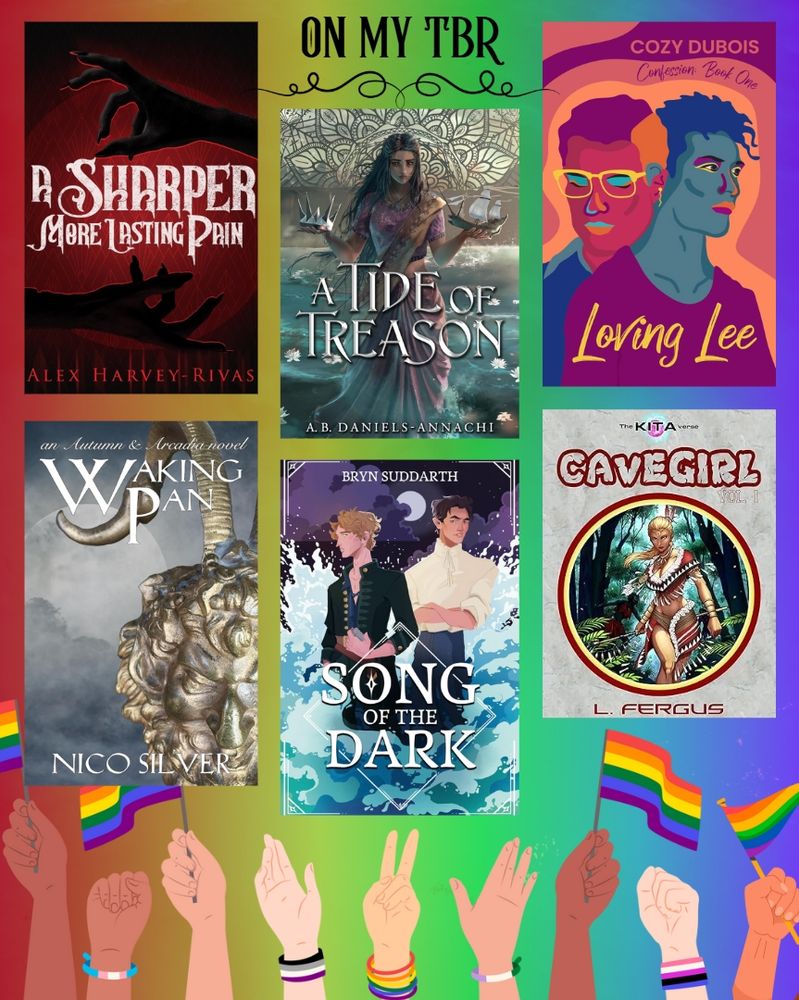 🤏 A Sharper, More Lasting Pain - Alex Harvey-Rivas
🌊 A Tide of Treason - A.B. Daniels-Annachi
❤️ Loving Lee - Cozy Dubois
🐐 Waking Pan - Nico Silver
🌙 Song of the Dark - Bryn Suddarth
🌿 Cavegirl - L. Fergus