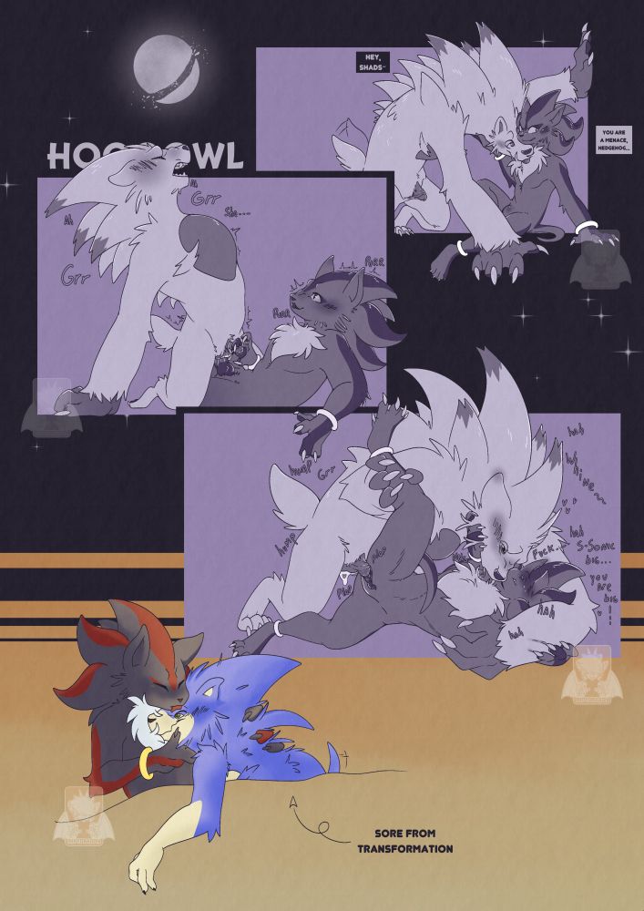 the full comic. it features sonic on his werehog form and shadow.
more ALT and close up on the next pictures.