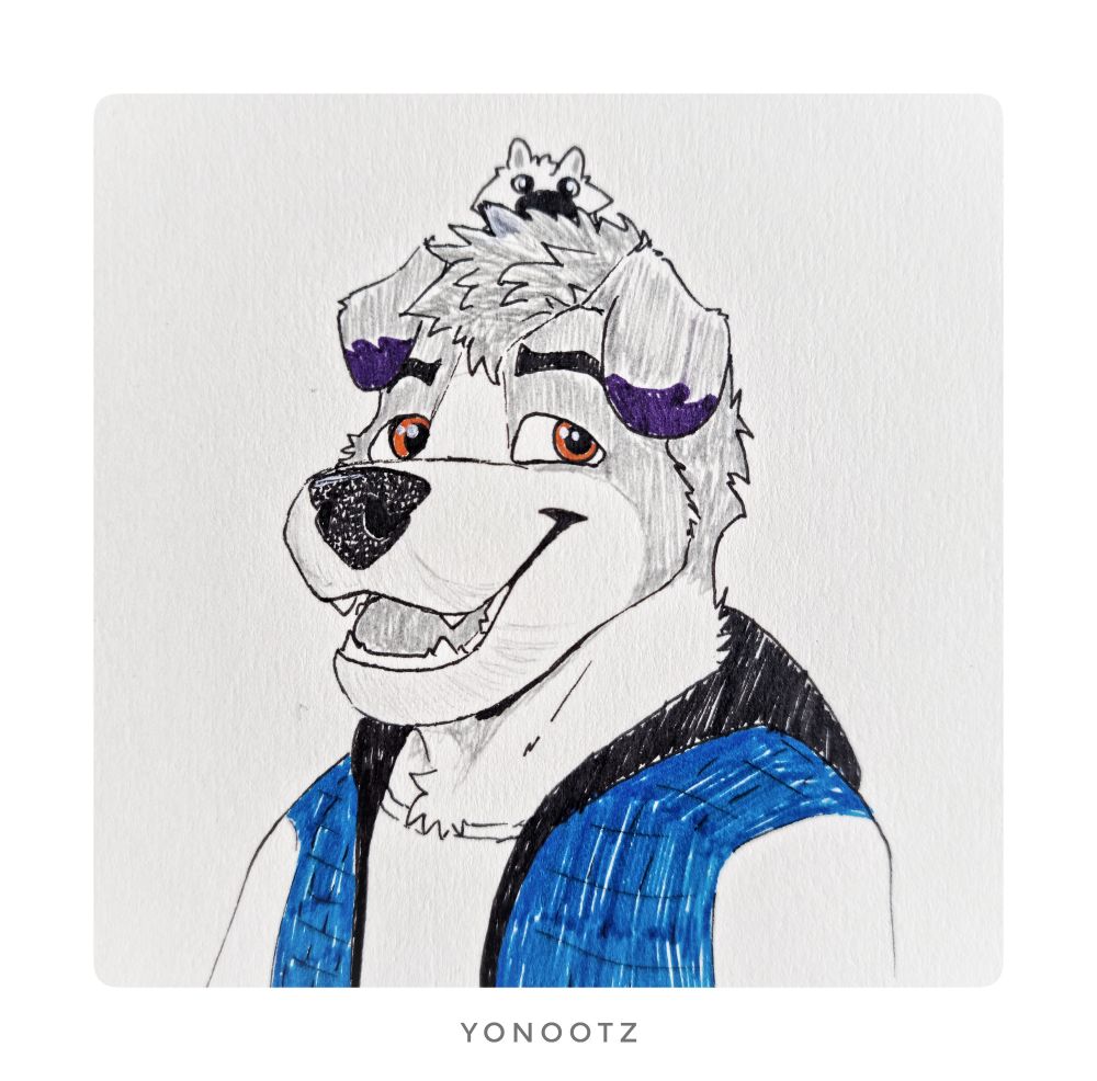 Traditional portrait drawing art gift for Syndicate 