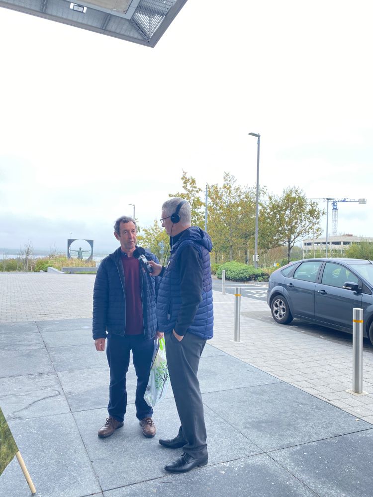 Campaign spokesperson Peadar McDonald speaking to South East Radio's Alan Corcoran.