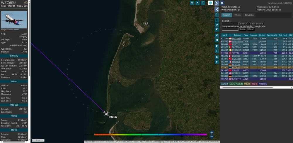 Map image with captured plane.