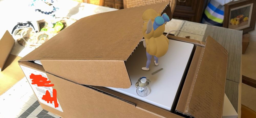 Chibi Barbara and Gadget continue unboxing the AVP.