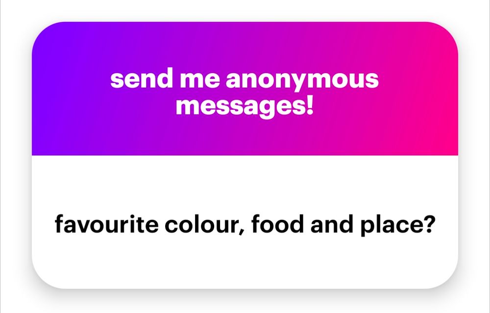 favourite color, food and place?
