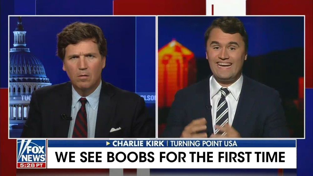 CHARLIE KIRK I TURNING POINT USA WE SEE BOOBS FOR THE FIRST TIME