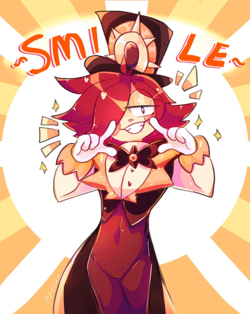My oc Sam smiling at you