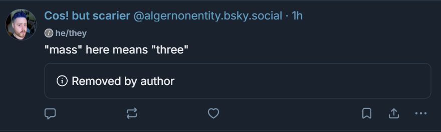 my post: "mass" here means "three" has been Removed by author