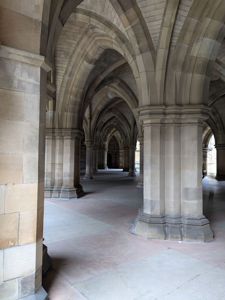 Cloisters at Glasgow University 