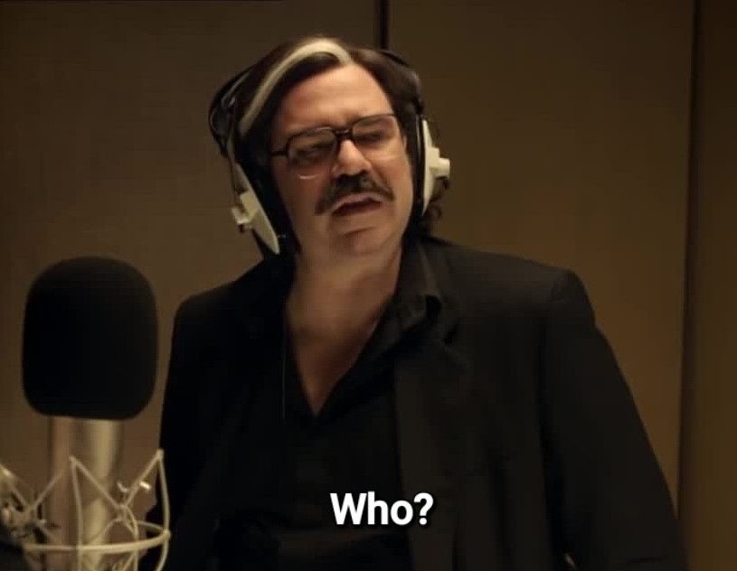 Steven Toast asking: "Who?"