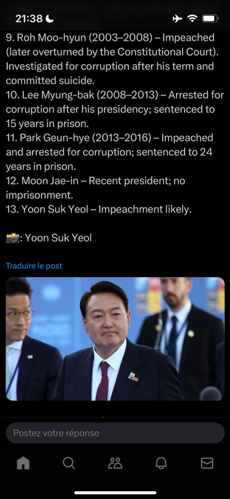List of SK presidents impeached/imprisoned since 1948