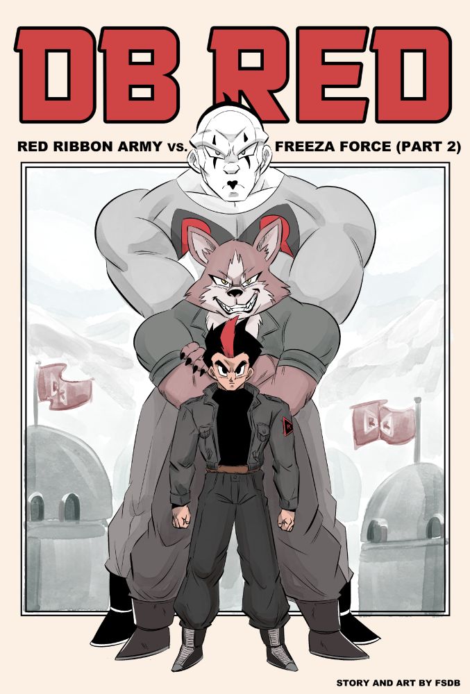 "DB RED" Part 2, fan manga cover.