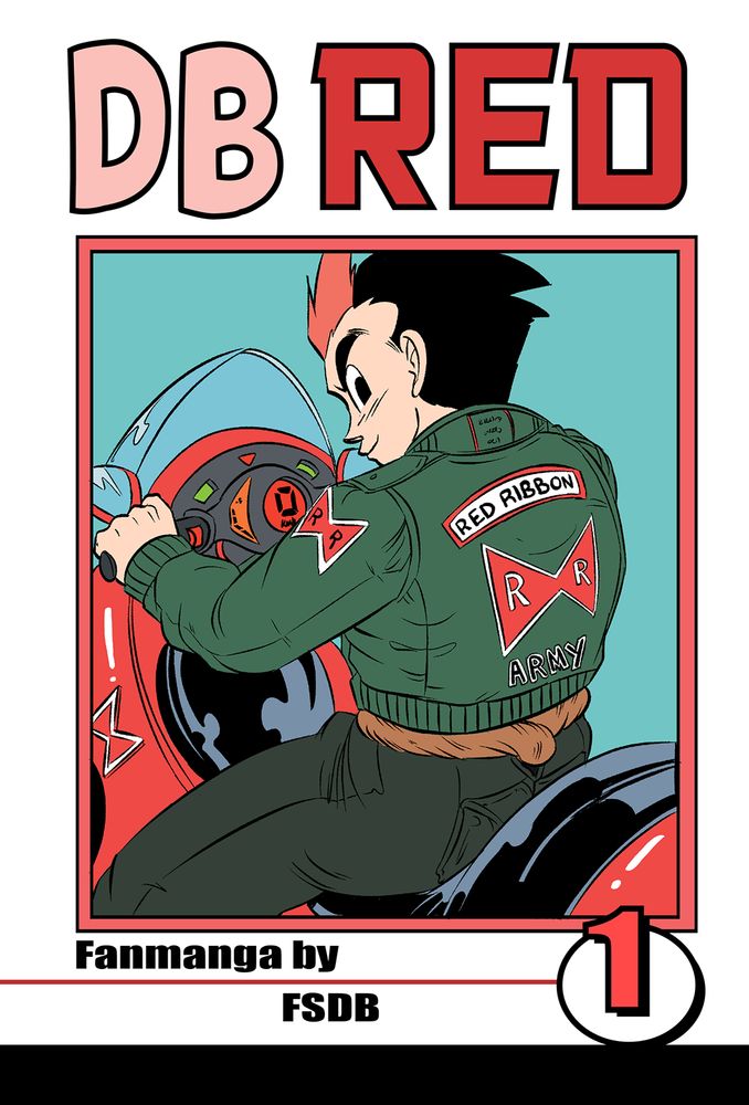"DB RED" fan manga cover.