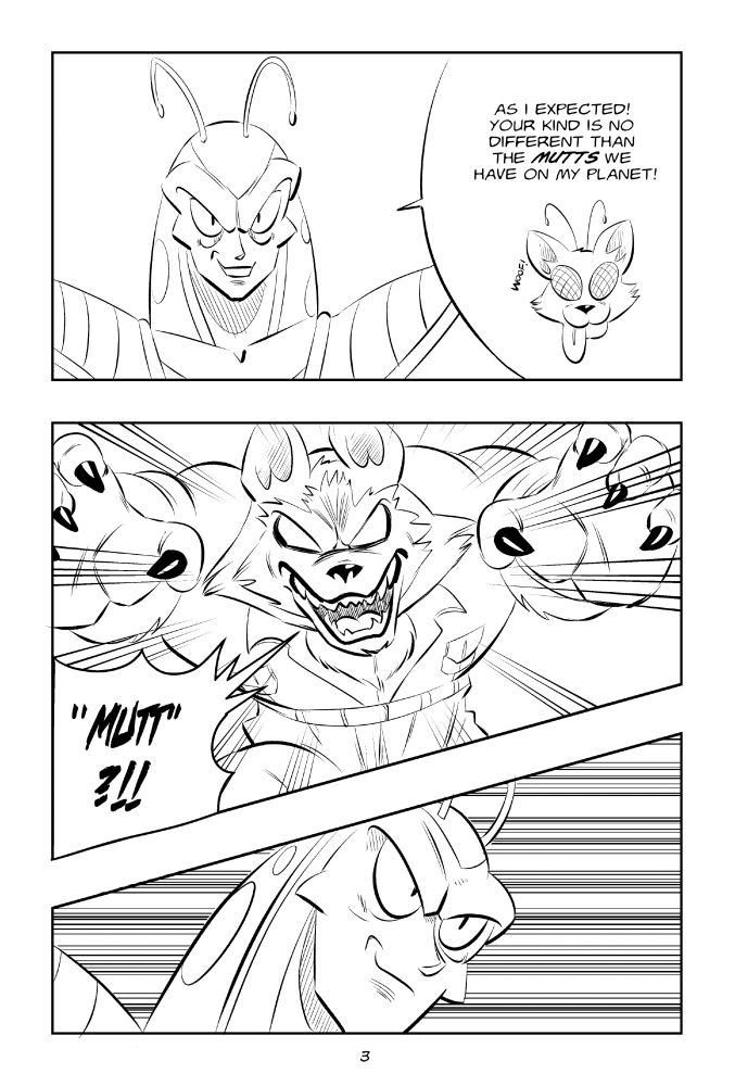 "DB RED: The Red Ribbon Army vs. The Freeza Force" Part 2 page 3. (Dragon Ball Fan manga)