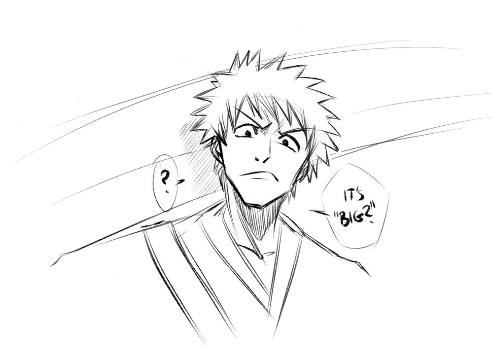 A sketch of Ichigo (Bleach)