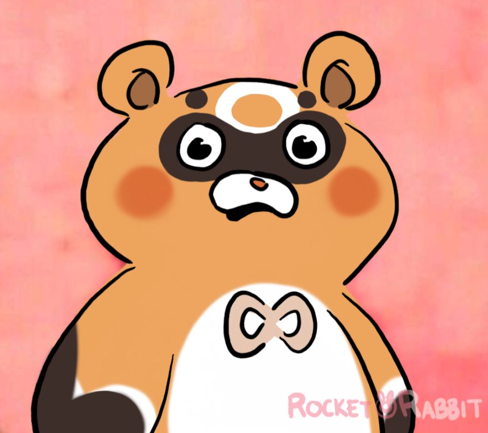 Guoba from Genshin Impact stares into the camera with wide-eyed horror.