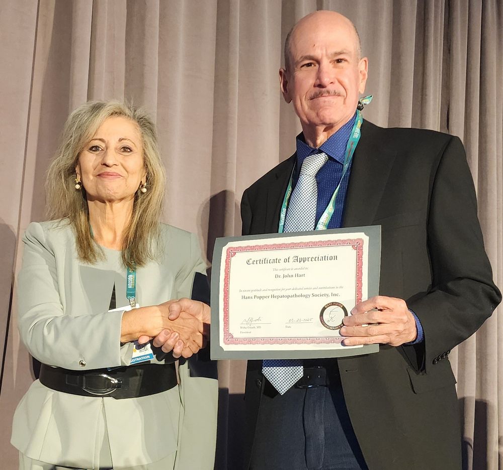 HPHS President Dr Maha Guindi and Membership Committee Chair Dr John Hart