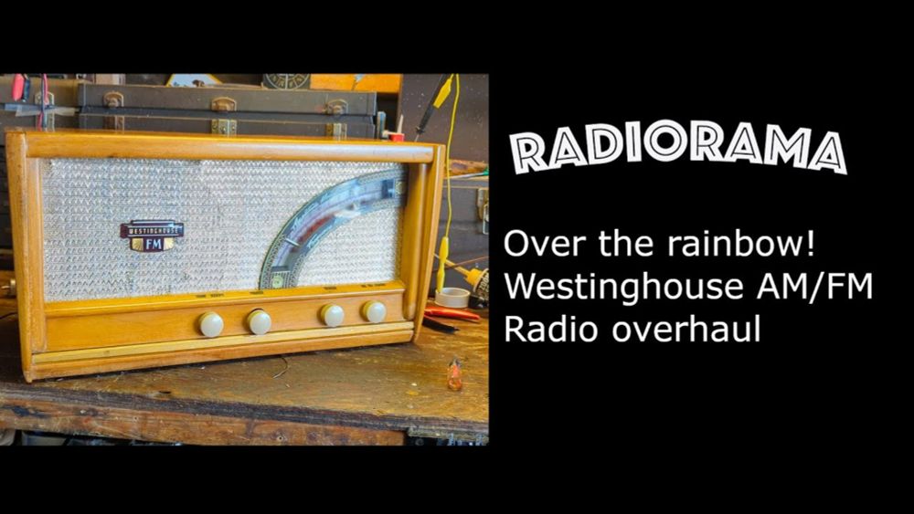 Westinghouse with interesting rainbow dial AM/FM radio overhaul