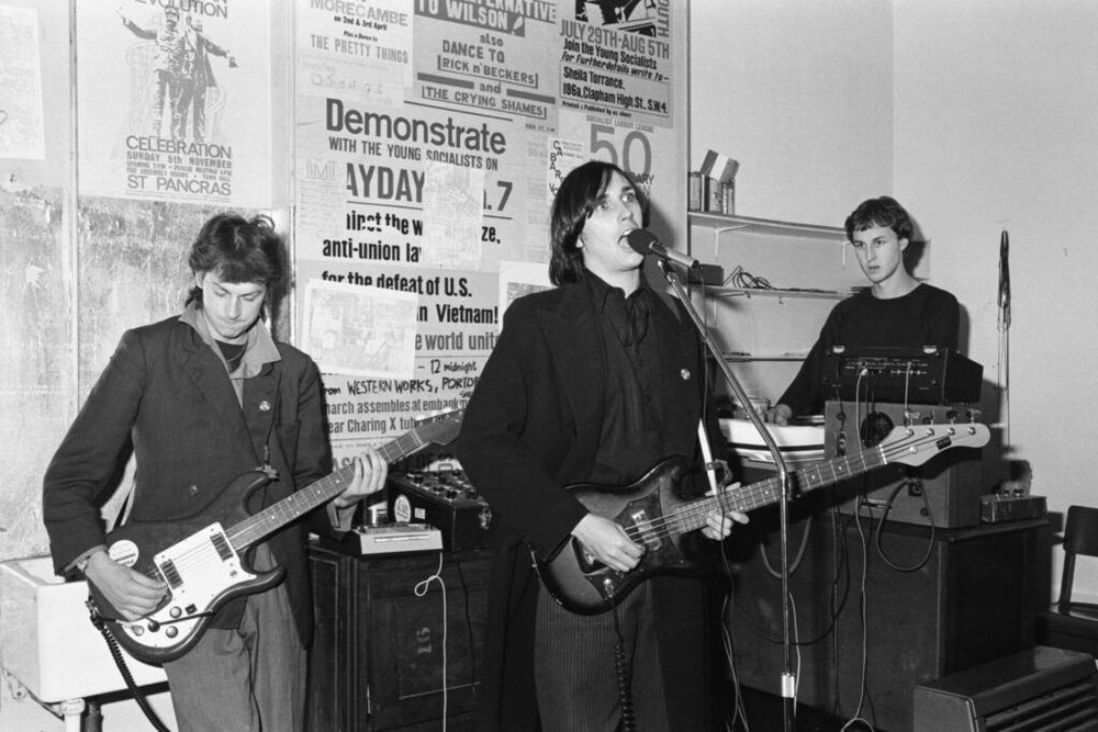 Early Cabaret Voltaire performance, by Pete Hill