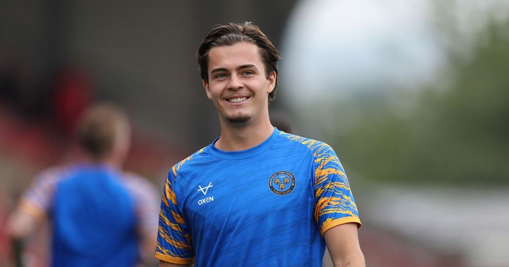 Chelsea midfielder Leo Castledine during his loan spell with Shrewsbury Town
