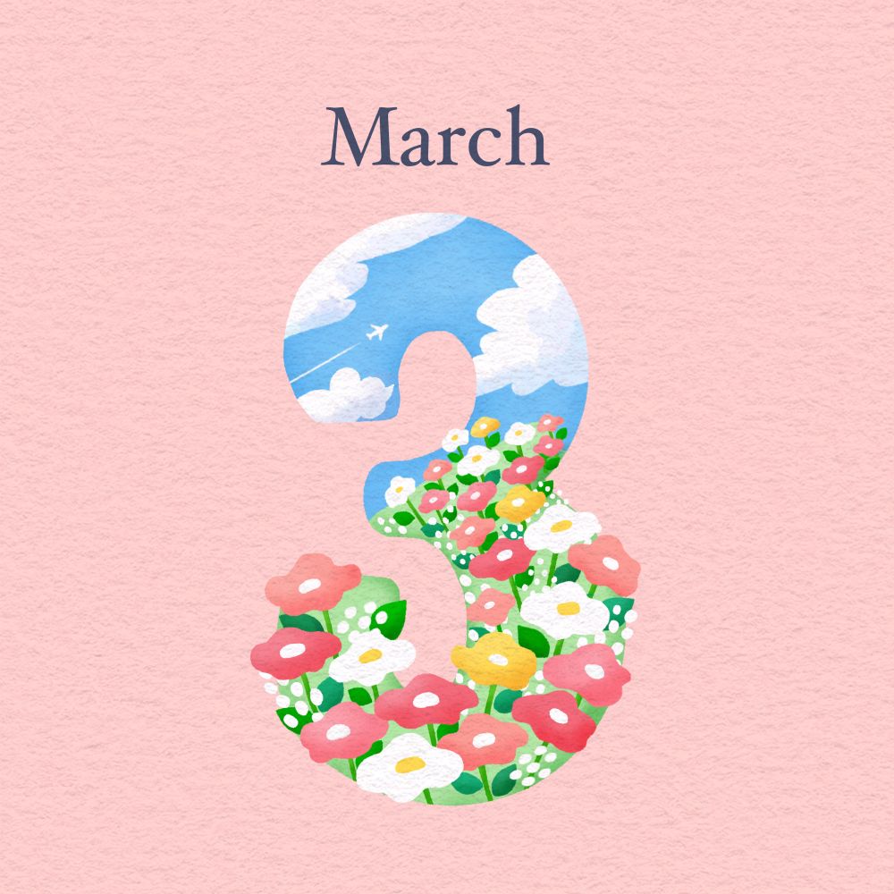 ３月のイラスト