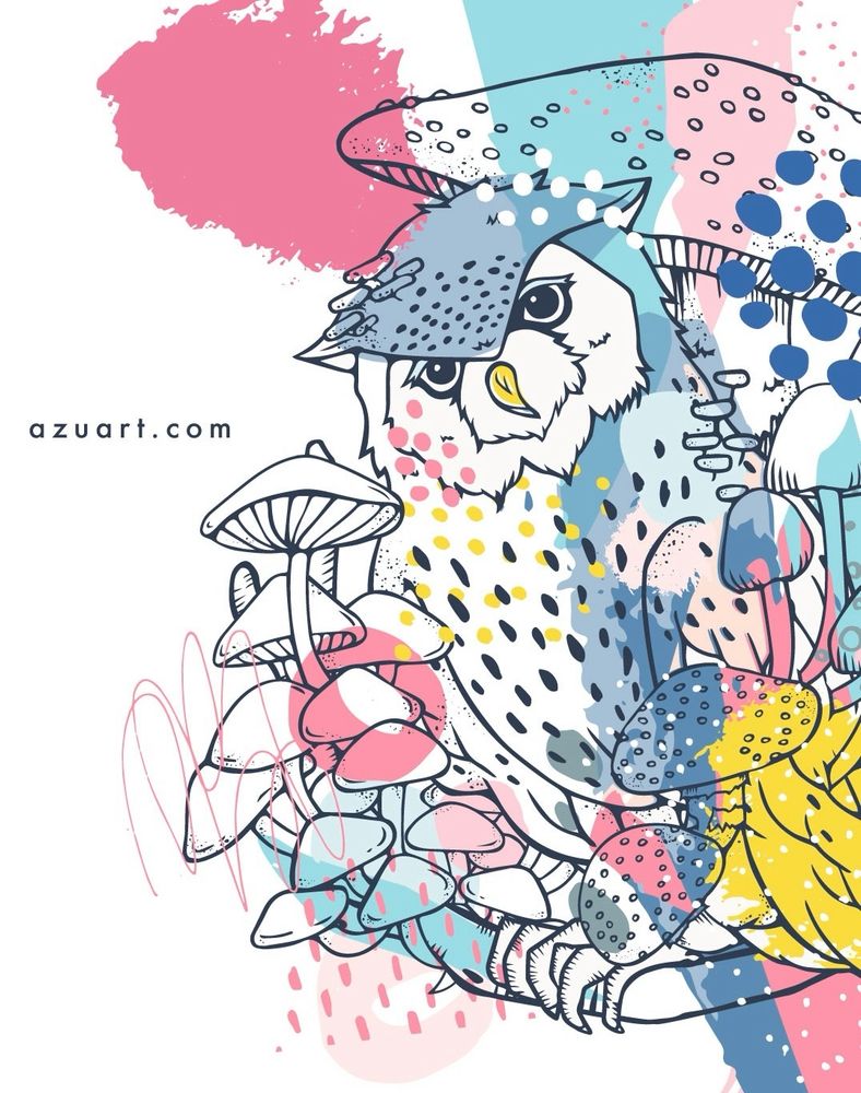 フクロウのイラスト