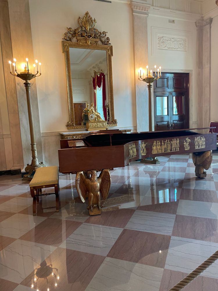 Grand piano in the White House. 