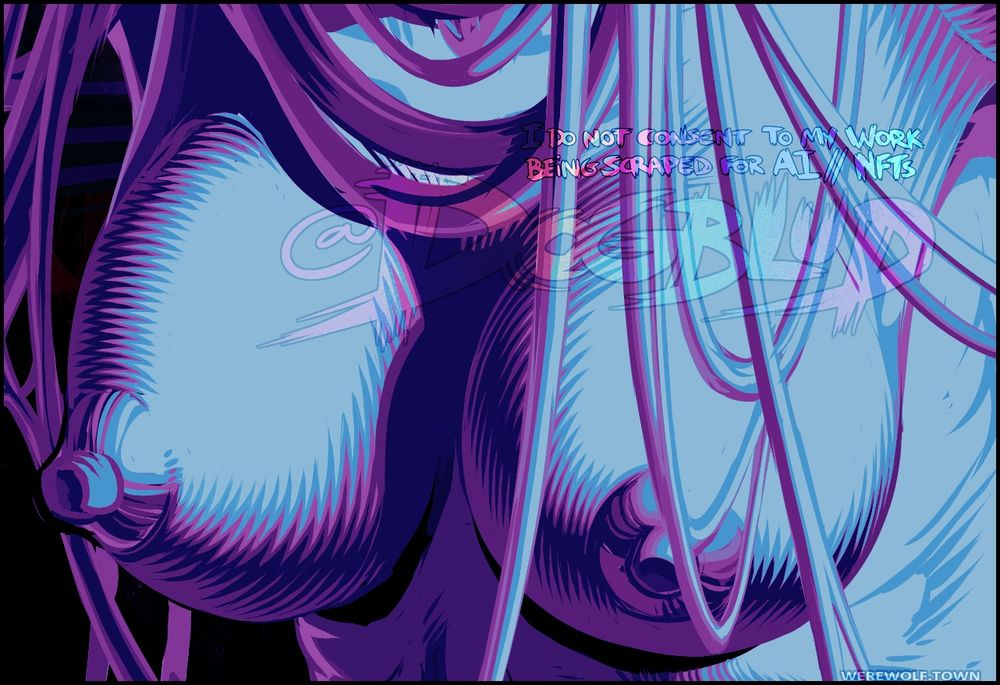 A pair of lovingly shaded titties