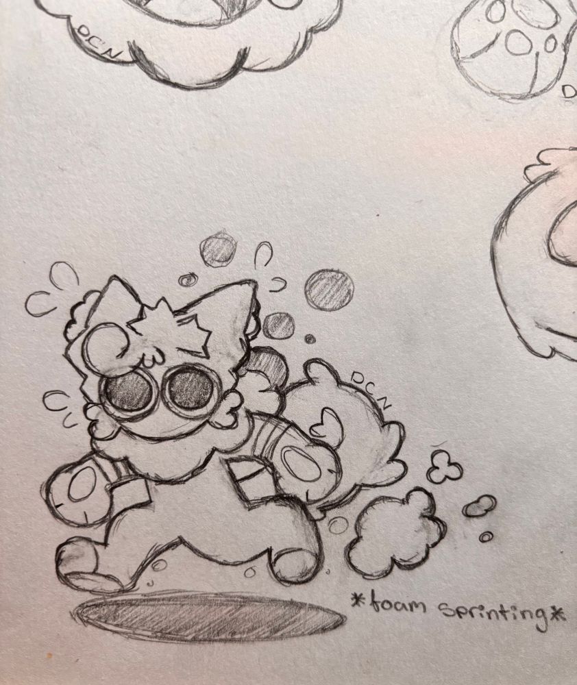 Nimbus hastily taking off with foam sprinting