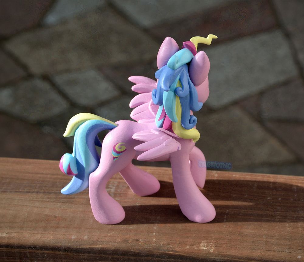 A handmade pegasus figurine.