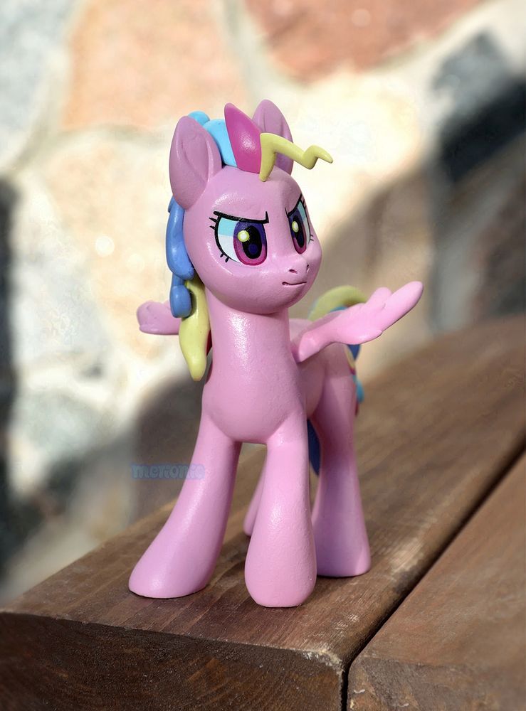 A handmade pegasus figurine.